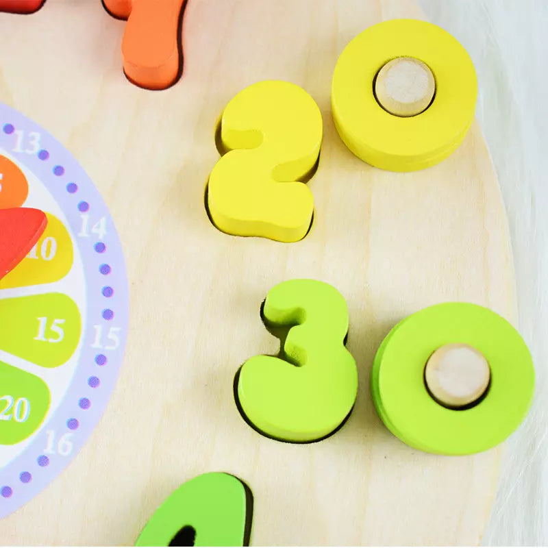 Wooden Montessori Clock